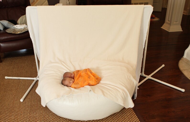 Newborn Bean Bag: Posting Beanbag for Photography Large Studio Sized Poser Bean Bag Large Newborn Bean Bag Newborn Posing Nest image 4