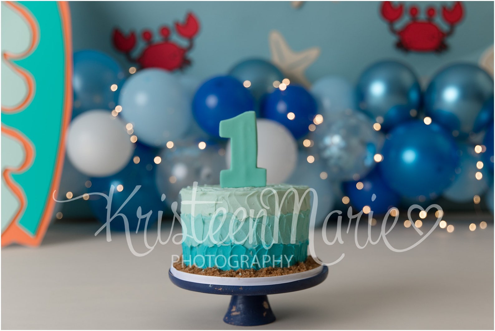 Surfing Beach Themed Cake Smash Digital Download Backdrop - Etsy