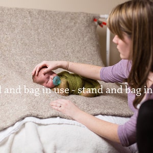 Newborn Bean Bag: Posting Beanbag for Photography Large Studio Sized Poser Bean Bag Large Newborn Bean Bag Newborn Posing Nest image 2