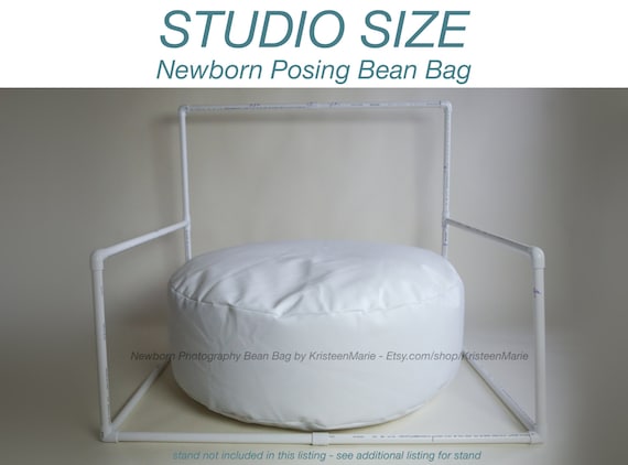 posing bean bag for newborn photography