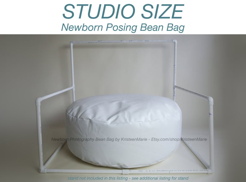 Newborn Bean Bag: Posting Beanbag for Photography Large Studio Sized Poser Bean Bag Large Newborn Bean Bag Newborn Posing Nest image 1