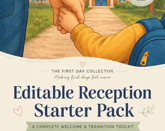 Editable Reception Starter Pack | School Welcome Pack | EYFS Transition Resource | Parent & Child Activity Bundle