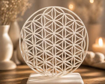 Flower of Life Display Stand - 3D Printed - Multicolor Options Available