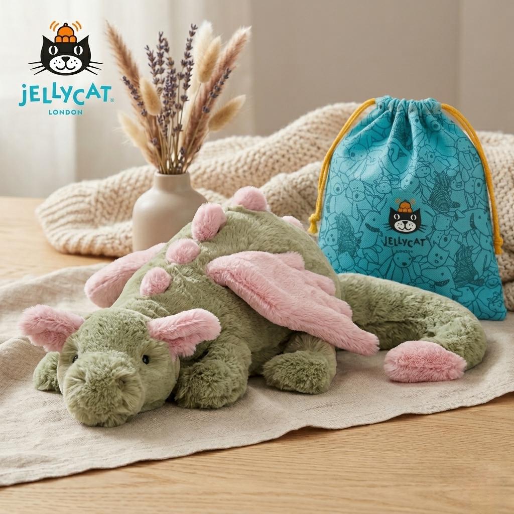 Jellycat Malachy Dragon - Etsy Canada
