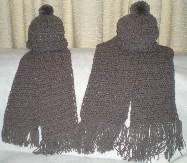 Dad and Son Hat & Scarf Sets image 2