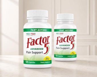 Free Living Factor 5 Joint Mobility Support 120 Caps 2 Pack Muscle Care