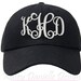 Embroidered Monogram Cap, Custom Hat, Personalized Hats, Monogrammed ...