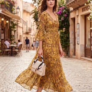 flowy long sleeve mini dress Aqua Floral Long Sleeve Flowy Mini Dress – Lilla Cavallo