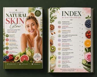 E-book Pele Radiante Naturalmente | Alimentos Saudáveis, Remédios Caseiros, Rotina de Cuidados com a Pele (Download Digital)