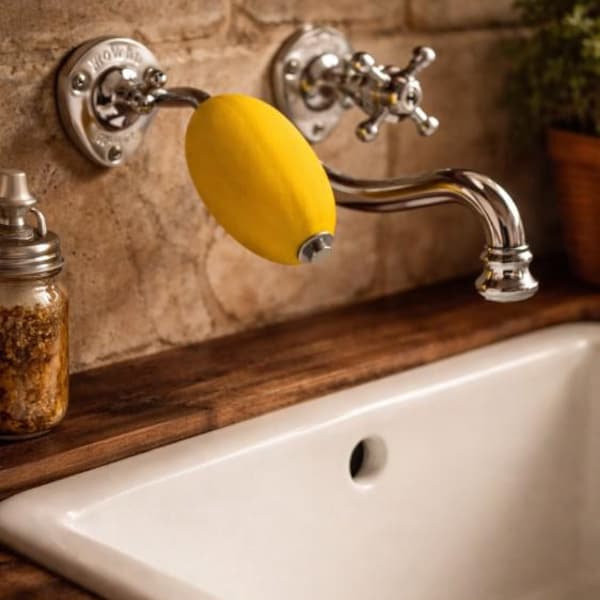 Rotating French Lemon Soap and Holder - UK Only