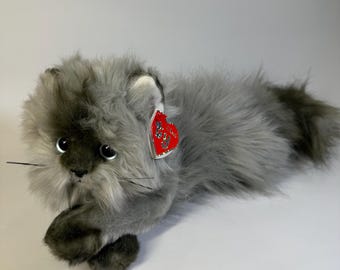 Vintage Ty Classic Smokey Himalayan Cat Plush 2006, Retired Persian Kitten Toy