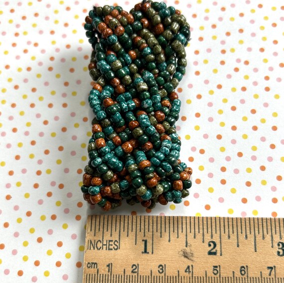 Boho Beaded Bracelet: Vintage Style Stretch Brace… - image 3