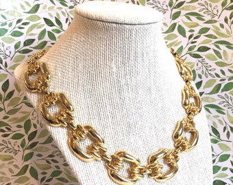 Massive Gold Chain Preppy necklace shiny chunky link