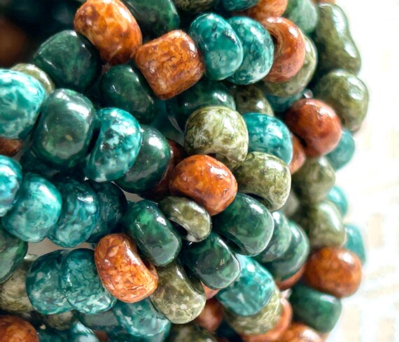 Boho Beaded Bracelet: Vintage Style Stretch Brace… - image 7