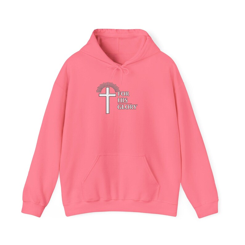 For His Glory Hoodie | Unisex Christian Hoodie | Faith Based Sweatshirt | Gildan 18500 image 17
