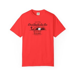 The Gospel Christian Shirt | 1 Corinthians 15:3-4 Bible Verse Tee | Resurrection Faith T-Shirt | Cross Christian Apparel image 10