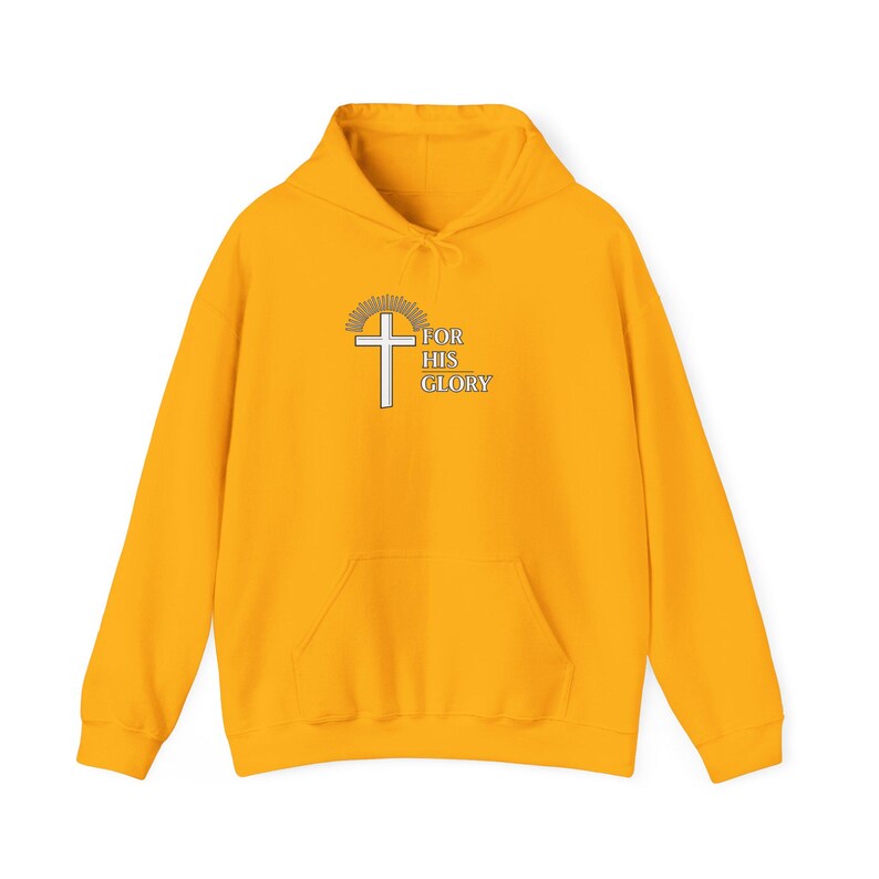 For His Glory Hoodie | Unisex Christian Hoodie | Faith Based Sweatshirt | Gildan 18500 image 12