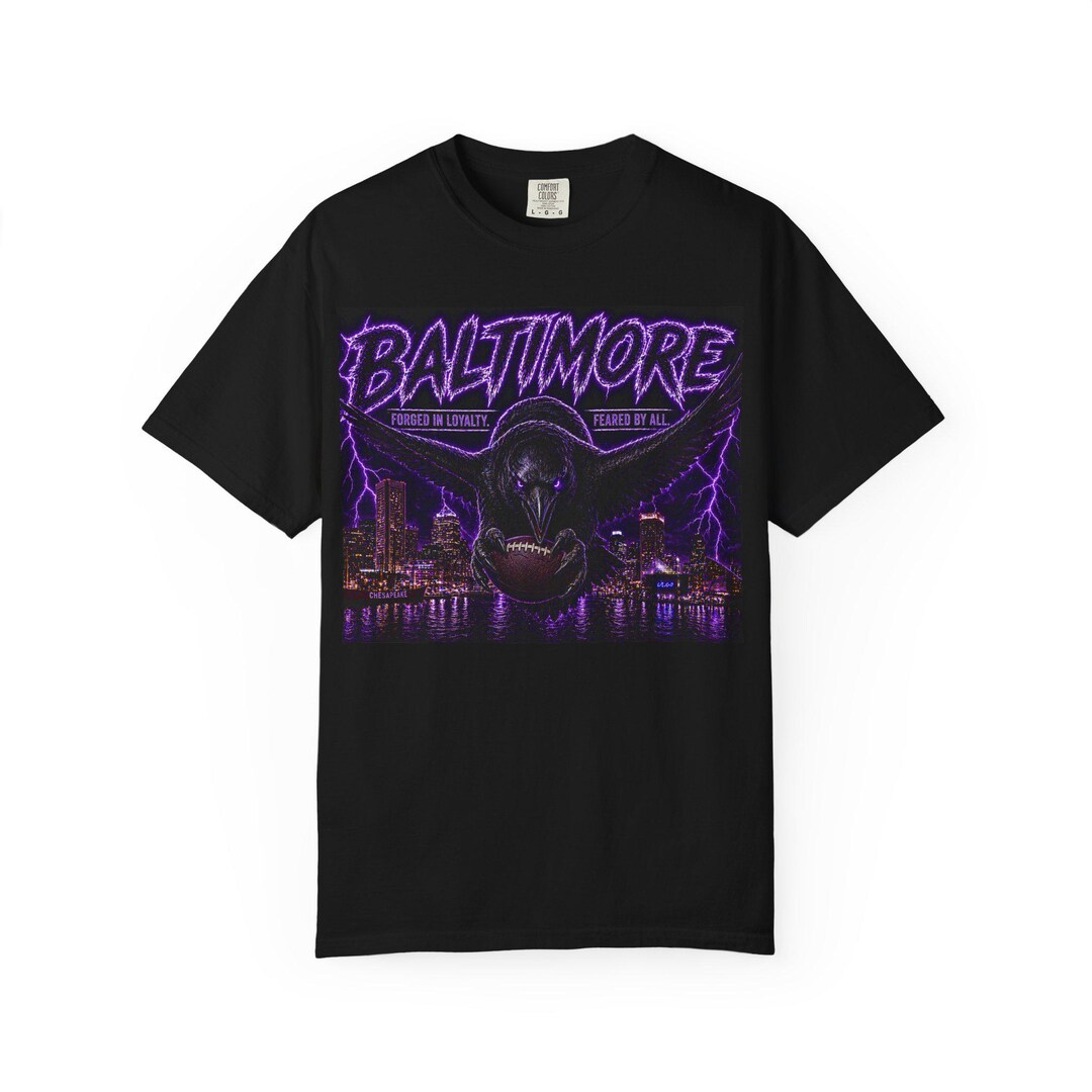 Boltimore Rave Baltimore Raven Skyline Football Art | Dark Urban City Poster, Purple ...