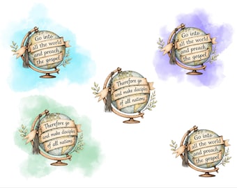 Biblias antiguas con forma de globo terráqueo
