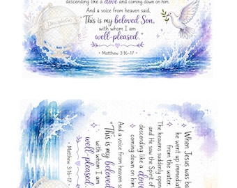 Mateo 3:16-17 Recuadro bíblico