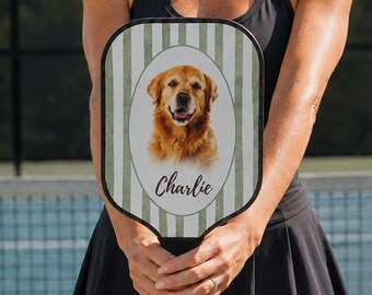 Regalo personalizado de pickleball para mamá, pala de pickleball para mamás perrunas, juego de palas de pickleball personalizadas para mascotas con nombre, regalo de cumpleaños de pickleball