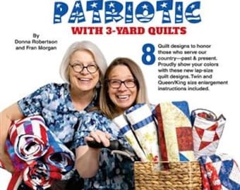 Make it Patriotic With 3-Yard Quilts Book ( 032342 ) by Fabric Café