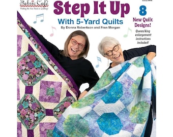 Step It Up with 5-Yard Quilts Book by Fabric Café - Released October 13, 2025