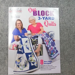 One Block 3-Yard Quilts by Fabric Cafe - Released Aug 2023