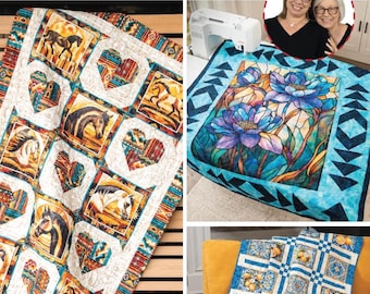 Panel Pizzazz 3-Yard Quilts - Quilt Pattern Book - released August 2026