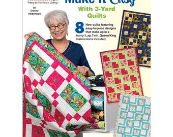 Make it Easy 3-yard quilt book by Fabric Cafe - Released March 2024