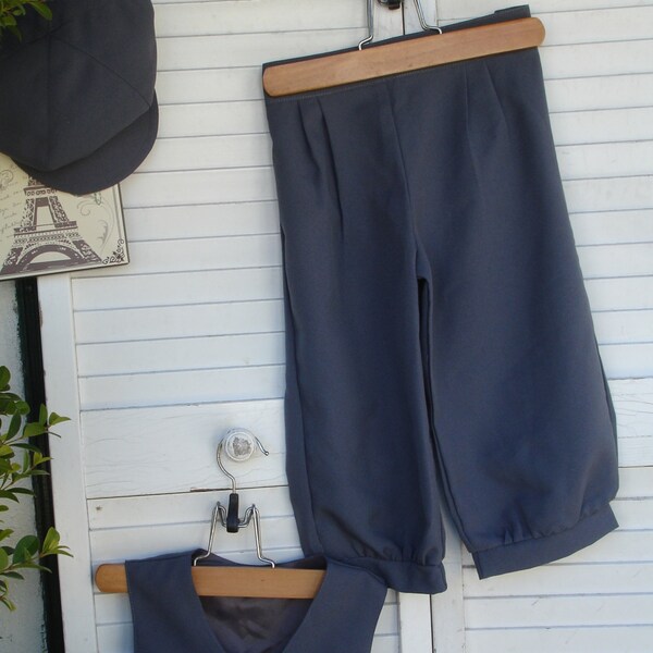 Stormy Grey Size 1-3 or 4-6 years Knicker Pants for  little boys, wedding ringbearer pants, Listing for Knicker Pants only