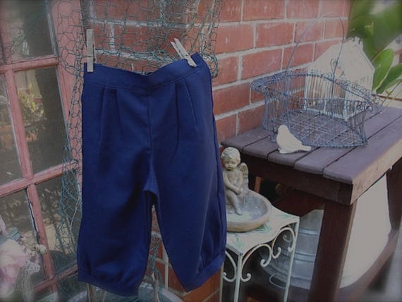 Size 13-15yrs Navy Blue Knickers Pants, Little Boy Knickers
