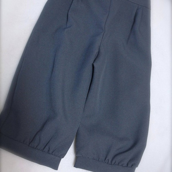 Slate Grey Size 1-3 or 4-6 yearsKnicker Pants for  little boys, wedding outfit, Pants only