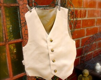 Size XXL Ivory boys vest,  ivory sand boys, boys  VEST