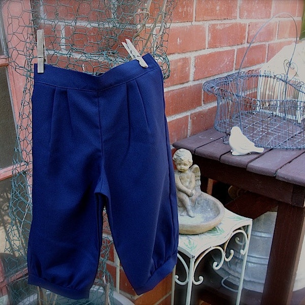 1-3yrs or 4-6yrs Admiral Navy  Blue knickers pants, little boy knickers, knicker pants, ringbearer knickers