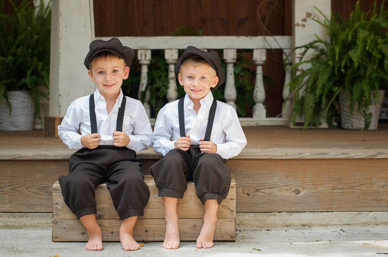 Black Suspenders for Little Boys Adjustable Suspenders QTY 1 Etsy