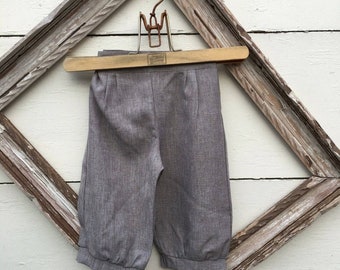 Size 12-18 months CAFE brown knicker pants, boys knicker pants, ring bearer knicker pants