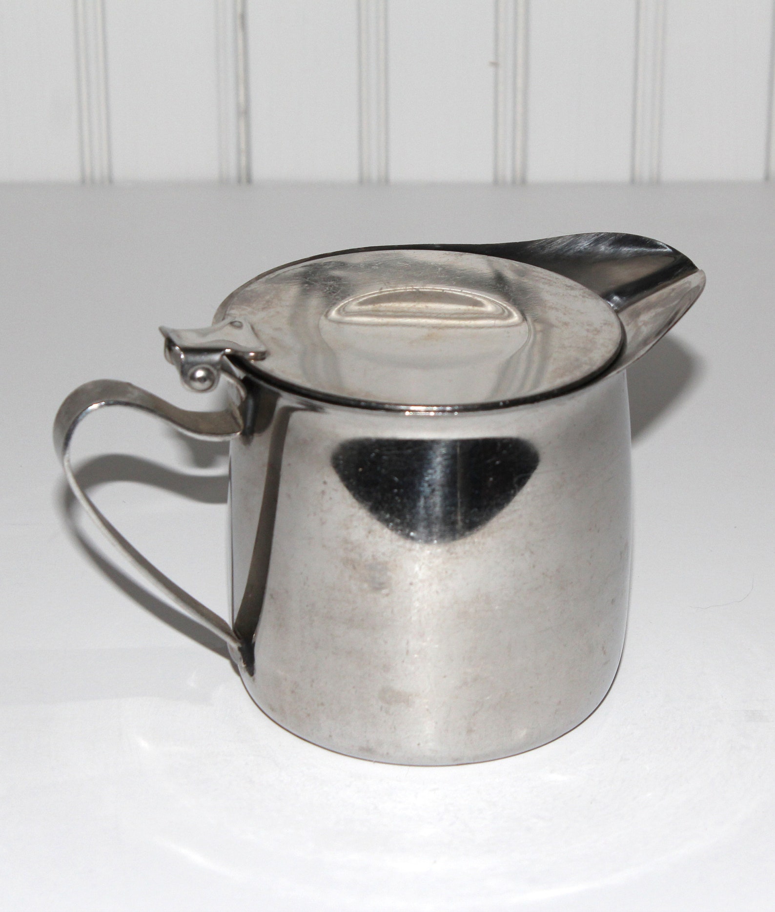 Stainless Steel Metal Creamer with Flip Lid Made in Japan 188 Etsy
