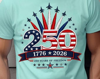 USA 250th Anniversary Fighter Jet Graphic – Patriotic Military Sublimation Design (Digital Download)