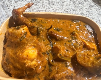 Authentic Nigerian Ogbono Soup | African Draw Soup with beef & smoked fish