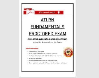 Ati RN Fundamentals Proctored Exam 3 | NGN Style Questions & Answers PDF