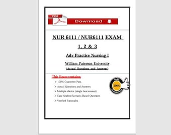 NUR 6111 Exam 1 2 & 3 Study Guide | NP Nursing Exam Questions PDF