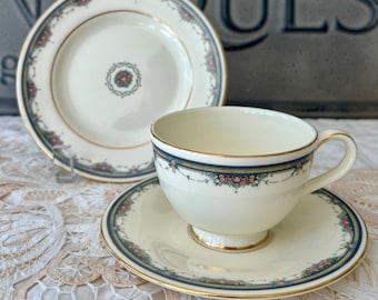 18 Pc Royal Doulton Albany Tea Cup Saucer and Dessert Plate - Service for 6, Tea Party, Bridal Shower, Gift