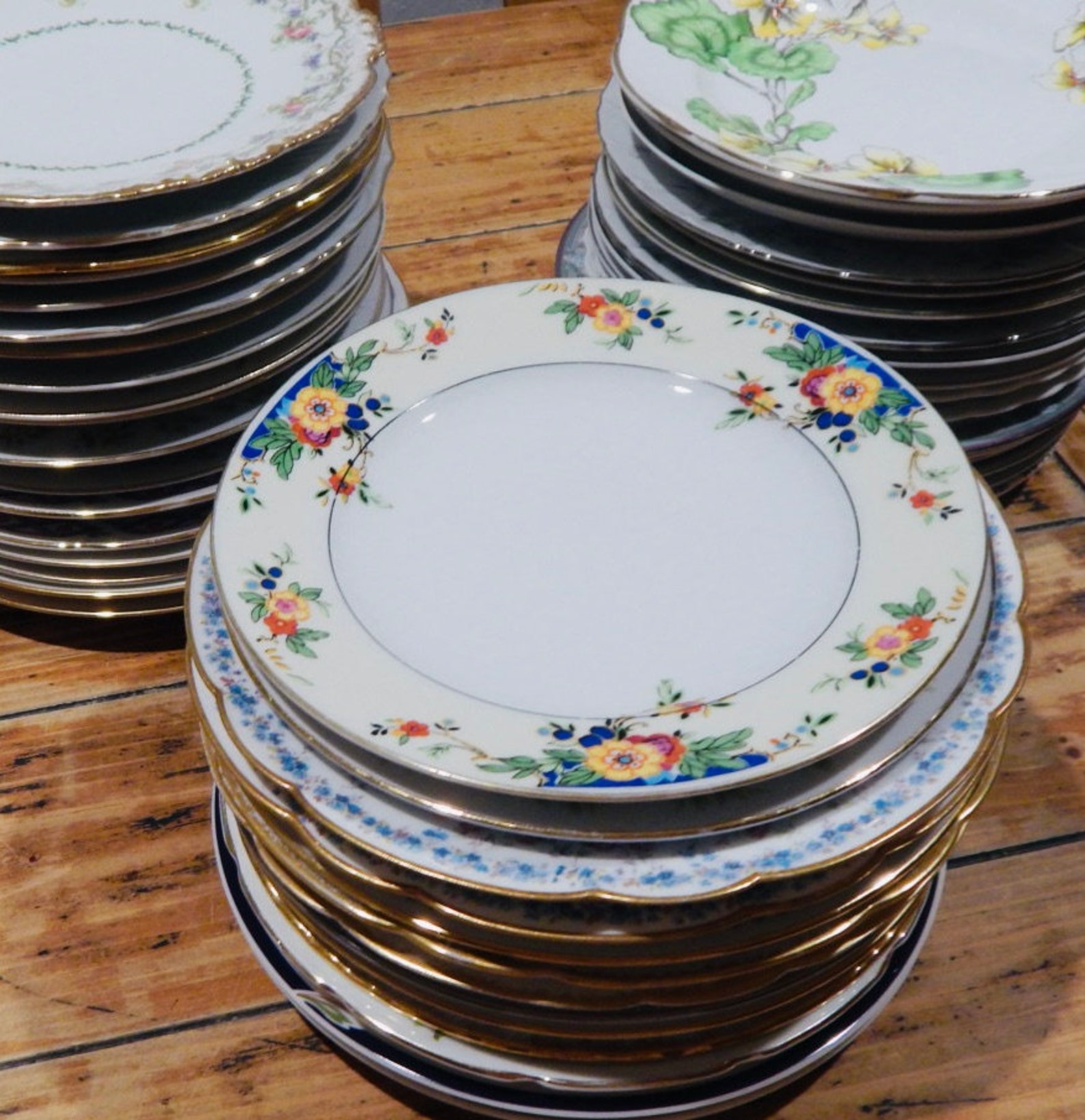 Mismatched Dessert Plates Mix and Match Vintage China Plates Etsy