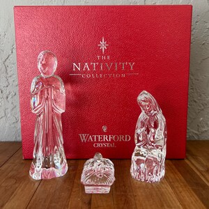 ウォーターフォードクリスタル　Nativity collection WATERFORD CRYSTAL Nativity Holy Family Joseph Mary Jesus EXCELLENT