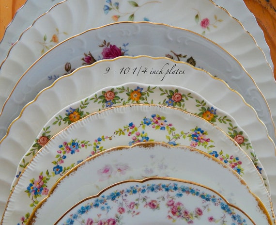 Vintage mismatched china Clearance