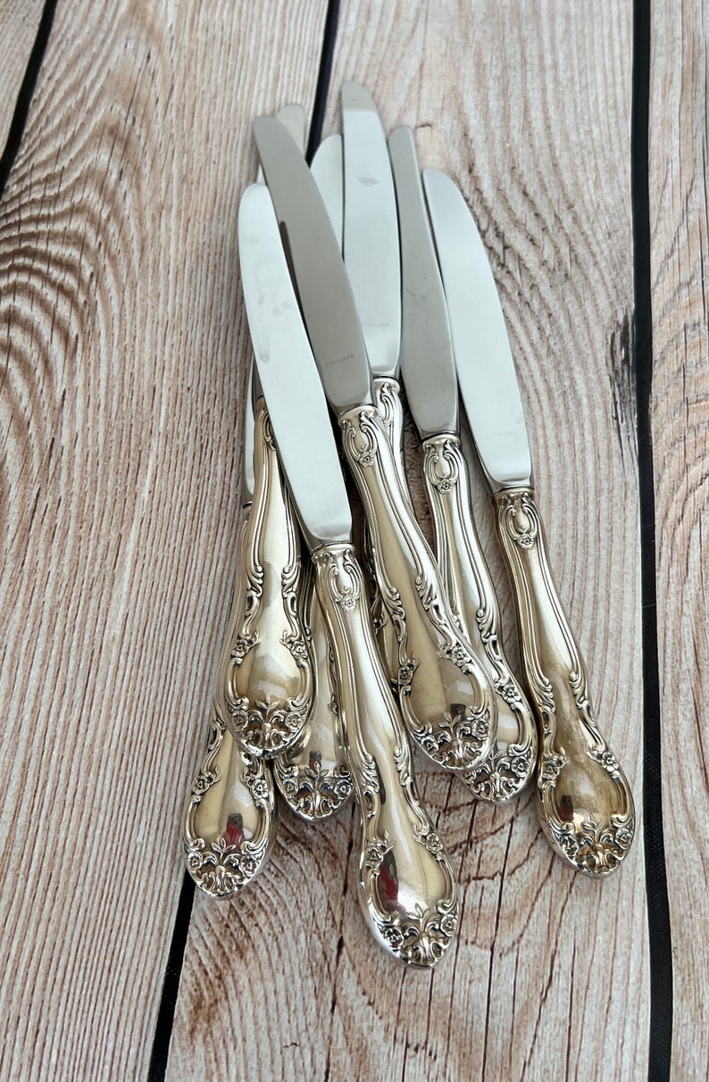 68 Pc Vintage Silverplate Silverware Gorham NEW ELEGANCE Etsy