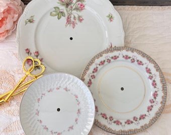 Vintage China Cake Stand: Wedding, Tea Party, Special Event- Tiered Tray