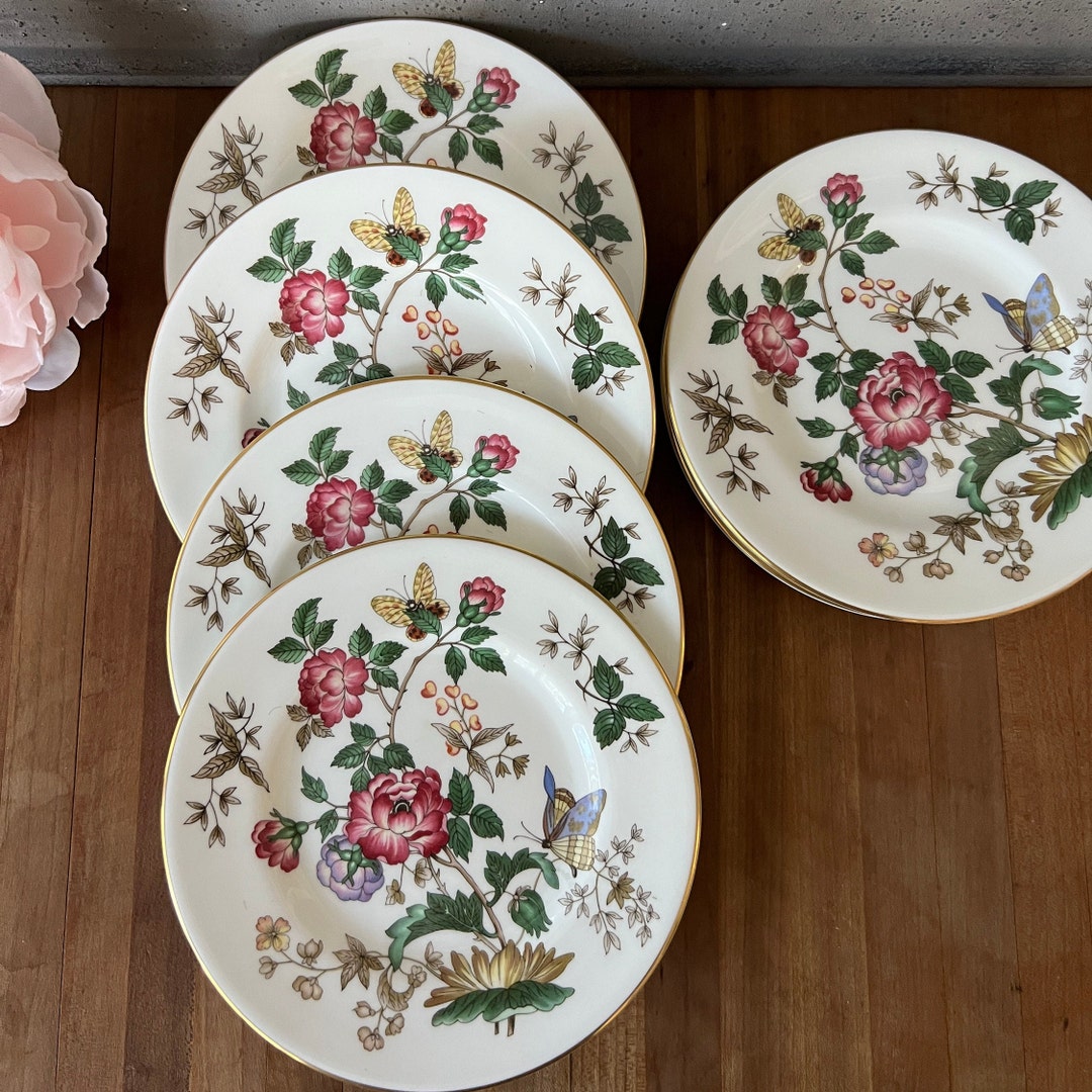 Wedgwood Dessert Plates Charnwood Bone China Set of 4 Made in England
