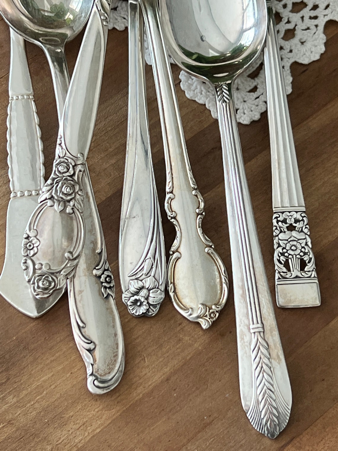 Bulk Serving Spoons Silverplate Vintage Antique Special Etsy